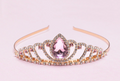 Diadème Regal Tiara rose GREAT PRETENDERS