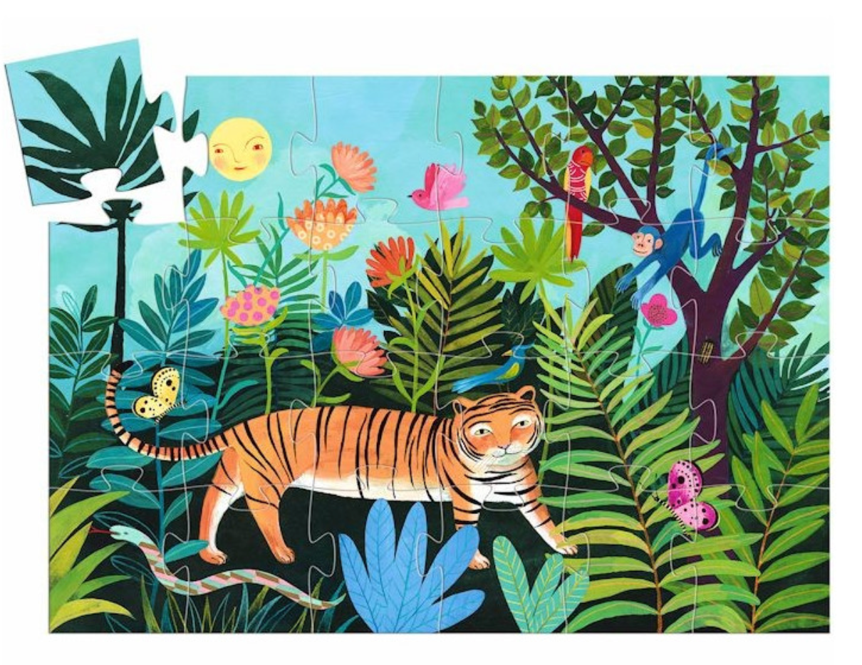 Puzzle ballade du tigre 24 pcs DJECO