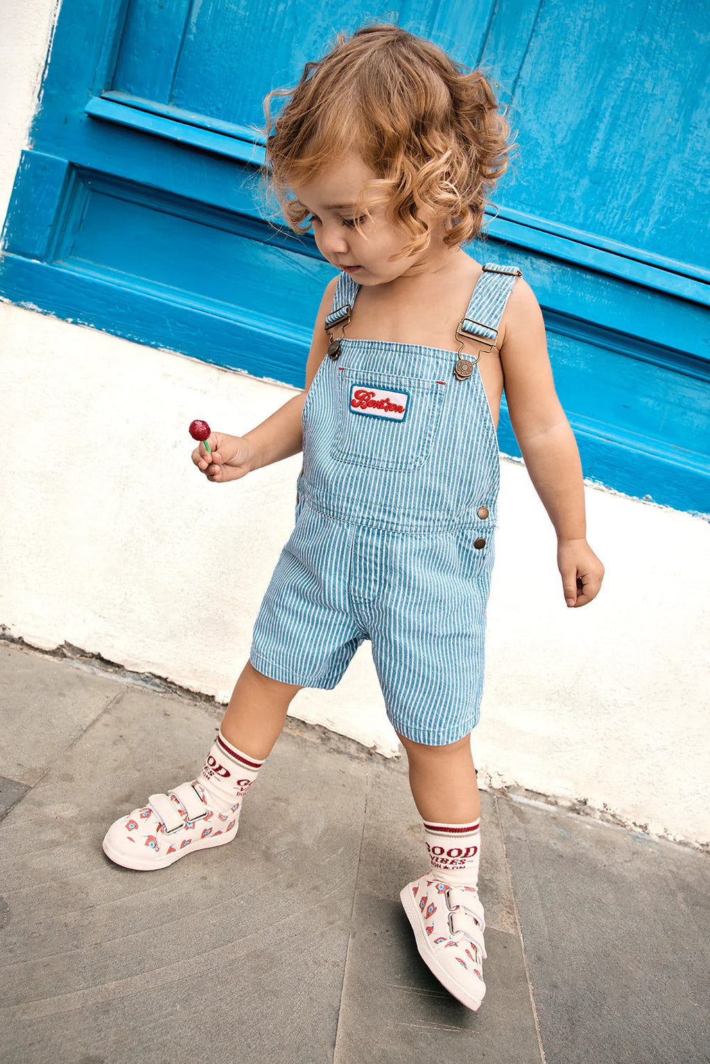 Salopette NICE rayures denim BONTON